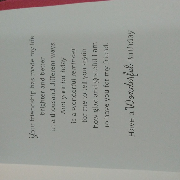 friendship birthday card Free With Purchase - Picture 3 of 4